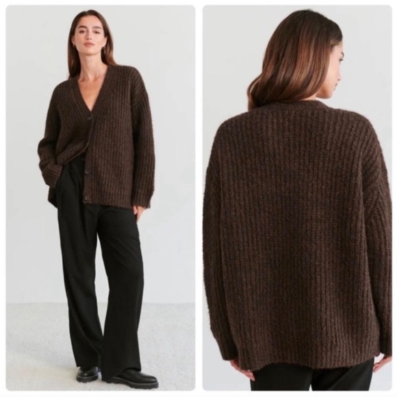 Jenni Kayne Sweaters - NWT! Jenni Kayne Cocoon Cardigan Cocoa Brown Size Small